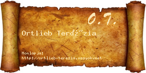 Ortlieb Terézia névjegykártya